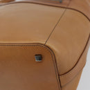 GUCCI Hand Bag Leather Outlet Brown Silver Auth ep12410-10