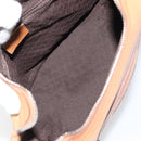 GUCCI Hand Bag Leather Outlet Brown Silver Auth ep12410-17