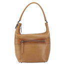 GUCCI Hand Bag Leather Outlet Brown Silver Auth ep12410-2