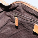 GUCCI Hand Bag Leather Outlet Brown Silver Auth ep12410-20