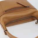 GUCCI Hand Bag Leather Outlet Brown Silver Auth ep12410-6