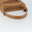 GUCCI Hand Bag Leather Outlet Brown Silver Auth ep12410-7