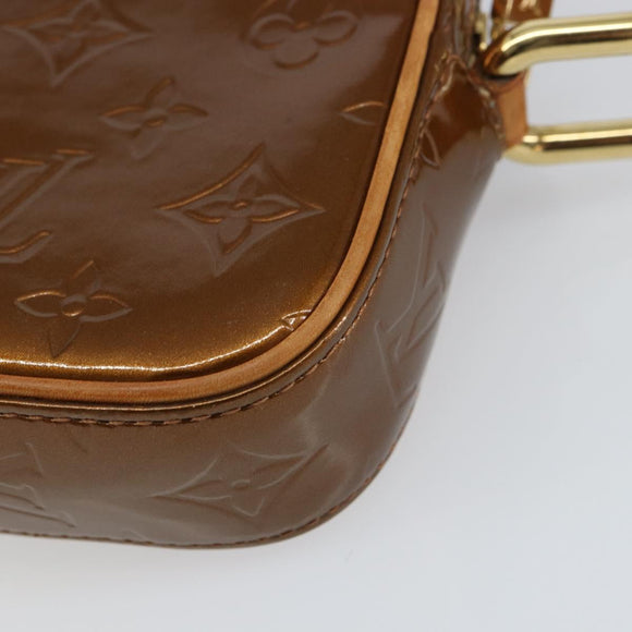 LOUIS VUITTON Monogram Vernis Christie PM Bag Bronze M91111 Auth ep12411