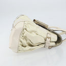 GUCCI Hand Bag Leather White Gold 189883 Auth ep12414-4