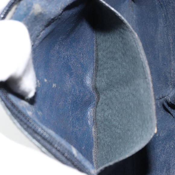 GUCCI GG Supreme Sherry Line Bag PVC Navy Gold Red 904 02 047 Auth ep12415