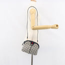 GUCCI GG Supreme Sherry Line Bag PVC Navy Gold Red 904 02 047 Auth ep12415-22