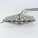 GUCCI GG Supreme Sherry Line Bag PVC Navy Gold Red 904 02 047 Auth ep12415-5