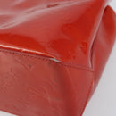 LOUIS VUITTON Monogram Vernis Reade PM Hand Bag Red Rouge M91088 LV Auth ep12416-9