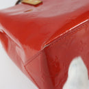 LOUIS VUITTON Monogram Vernis Reade PM Hand Bag Red Rouge M91088 LV Auth ep12416-14