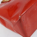 LOUIS VUITTON Monogram Vernis Reade PM Hand Bag Red Rouge M91088 LV Auth ep12416-16