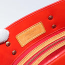 LOUIS VUITTON Monogram Vernis Reade PM Hand Bag Red Rouge M91088 LV Auth ep12416-10