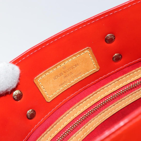 LOUIS VUITTON Monogram Vernis Reade PM Hand Bag Red Rouge M91088 LV Auth ep12416