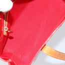 LOUIS VUITTON Monogram Vernis Reade PM Hand Bag Red Rouge M91088 LV Auth ep12416-11