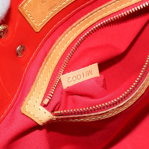 LOUIS VUITTON Monogram Vernis Reade PM Hand Bag Red Rouge M91088 LV Auth ep12416