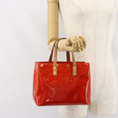 LOUIS VUITTON Monogram Vernis Reade PM Hand Bag Red Rouge M91088 LV Auth ep12416-21