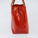 LOUIS VUITTON Monogram Vernis Reade PM Hand Bag Red Rouge M91088 LV Auth ep12416-3