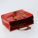 LOUIS VUITTON Monogram Vernis Reade PM Hand Bag Red Rouge M91088 LV Auth ep12416-6