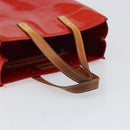 LOUIS VUITTON Monogram Vernis Reade PM Hand Bag Red Rouge M91088 LV Auth ep12416-7