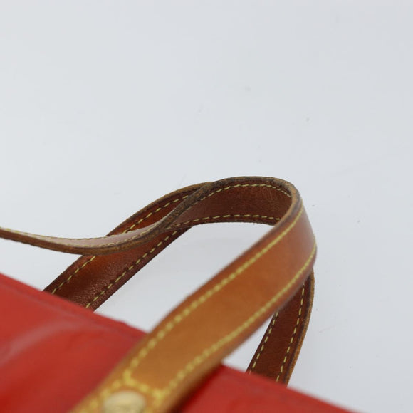 LOUIS VUITTON Monogram Vernis Reade PM Hand Bag Red Rouge M91088 LV Auth ep12416