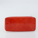 LOUIS VUITTON Monogram Vernis Reade PM Hand Bag Red Rouge M91088 LV Auth ep12416-5