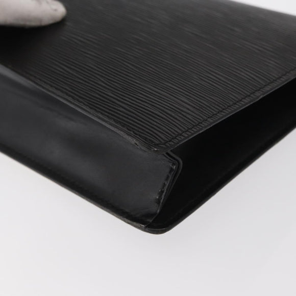 LOUIS VUITTON Epi Serie Dragonne Clutch Bag Black Noir M52612 LV Auth ep12420