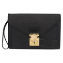LOUIS VUITTON Epi Serie Dragonne Clutch Bag Black Noir M52612 LV Auth ep12420-13