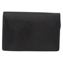 LOUIS VUITTON Epi Serie Dragonne Clutch Bag Black Noir M52612 LV Auth ep12420-2