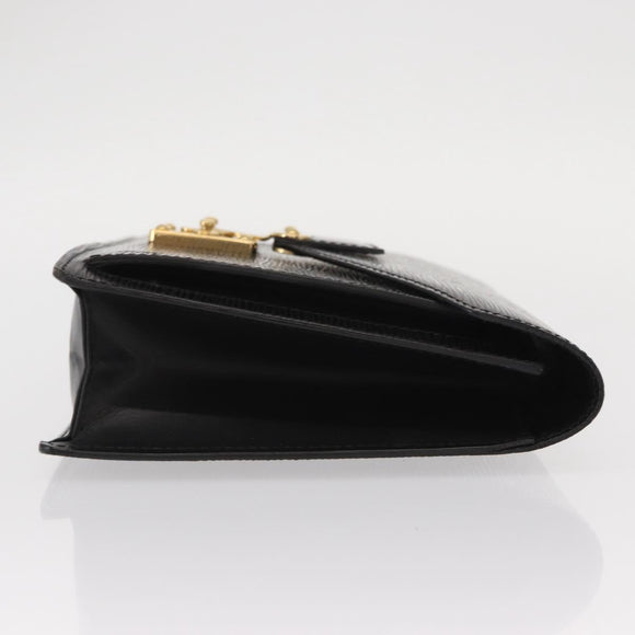 LOUIS VUITTON Epi Serie Dragonne Clutch Bag Black Noir M52612 LV Auth ep12420