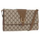 GUCCI GG Supreme Shoulder Bag PVC Beige Gold 904 02 050 Auth ep12421-1