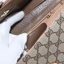 GUCCI GG Supreme Shoulder Bag PVC Beige Gold 904 02 050 Auth ep12421-22