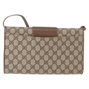 GUCCI GG Supreme Shoulder Bag PVC Beige Gold 904 02 050 Auth ep12421-3