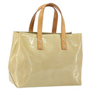 LOUIS VUITTON Monogram Vernis Reade PM Hand Bag Beige M91334 LV Auth ep12426-1