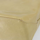 LOUIS VUITTON Monogram Vernis Reade PM Hand Bag Beige M91334 LV Auth ep12426-9