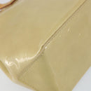 LOUIS VUITTON Monogram Vernis Reade PM Hand Bag Beige M91334 LV Auth ep12426-14