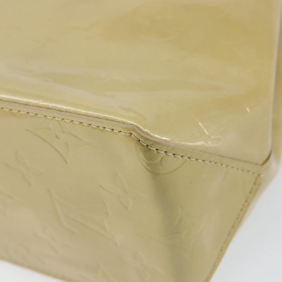 LOUIS VUITTON Monogram Vernis Reade PM Hand Bag Beige M91334 LV Auth ep12426