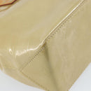 LOUIS VUITTON Monogram Vernis Reade PM Hand Bag Beige M91334 LV Auth ep12426-16
