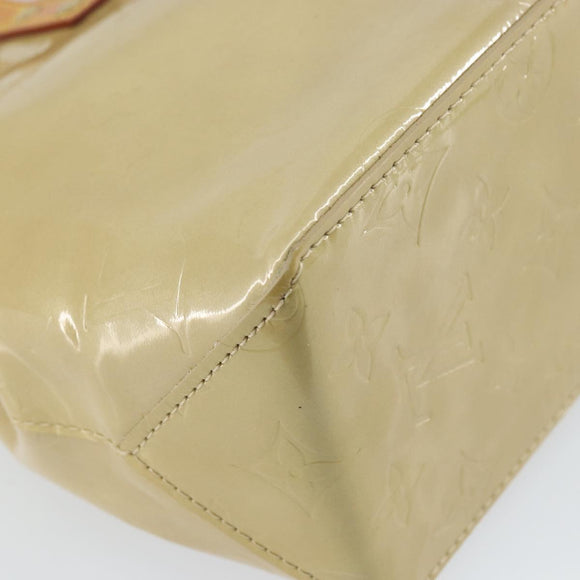 LOUIS VUITTON Monogram Vernis Reade PM Hand Bag Beige M91334 LV Auth ep12426