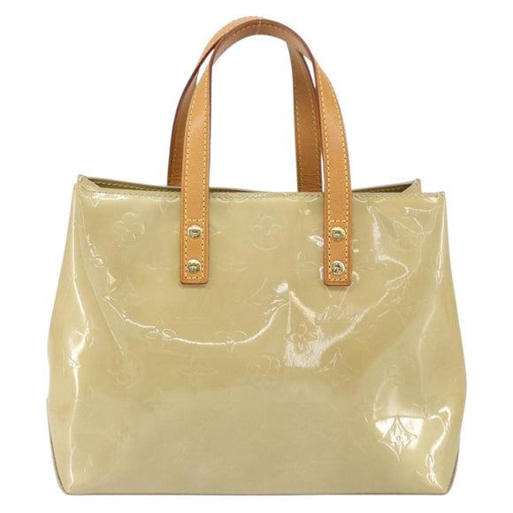LOUIS VUITTON Monogram Vernis Reade PM Hand Bag Beige M91334 LV Auth ep12426