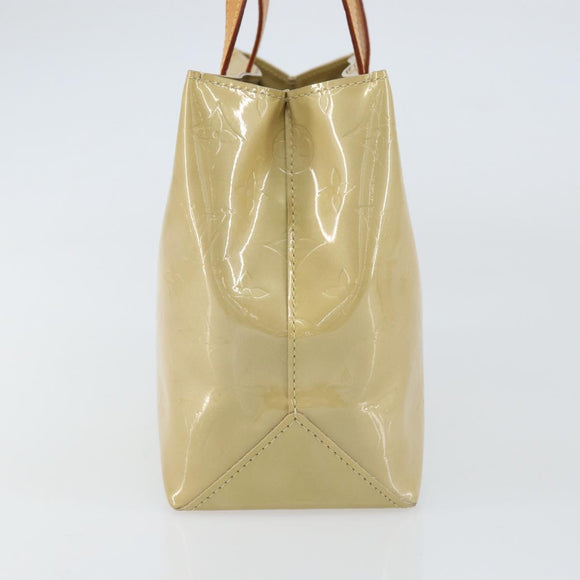 LOUIS VUITTON Monogram Vernis Reade PM Hand Bag Beige M91334 LV Auth ep12426