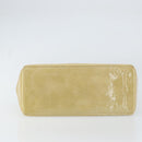 LOUIS VUITTON Monogram Vernis Reade PM Hand Bag Beige M91334 LV Auth ep12426-5