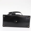 GUCCI Hand Bag Enamel 2way Black Gold 000 1669 0503 Auth ep12427-5