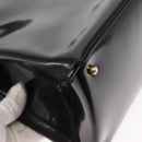 GUCCI Hand Bag Enamel 2way Black Gold 000 1669 0503 Auth ep12427-17