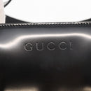 GUCCI Hand Bag Enamel 2way Black Gold 000 1669 0503 Auth ep12427-19