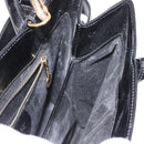 GUCCI Hand Bag Enamel 2way Black Gold 000 1669 0503 Auth ep12427-21