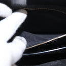 GUCCI Hand Bag Enamel 2way Black Gold 000 1669 0503 Auth ep12427-24