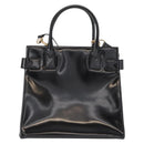 GUCCI Hand Bag Enamel 2way Black Gold 000 1669 0503 Auth ep12427-2