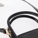 GUCCI Hand Bag Enamel 2way Black Gold 000 1669 0503 Auth ep12427-14