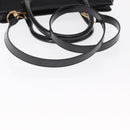 GUCCI Hand Bag Enamel 2way Black Gold 000 1669 0503 Auth ep12427-8