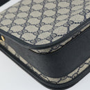 GUCCI GG Supreme Shoulder Bag PVC Navy Gold 001 116 0847 Auth ep12430-16