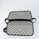 GUCCI GG Supreme Shoulder Bag PVC Navy Gold 001 116 0847 Auth ep12430-18